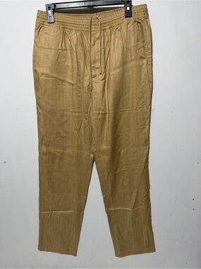 Loro Piana Tonal Vertical Stripe Trousers - Tencel/Flax - Size 52